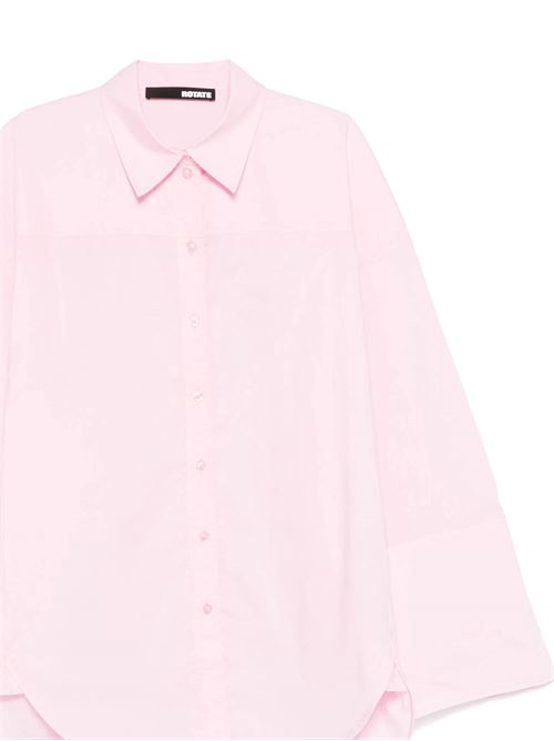 Pink organic cotton woman shirt ROTATE BIRGERCHR | 1127141011BCR5331011